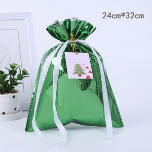 (🌲CHRISTMAS SALE NOW-50% OFF)Drawstring Christmas Gift Bags